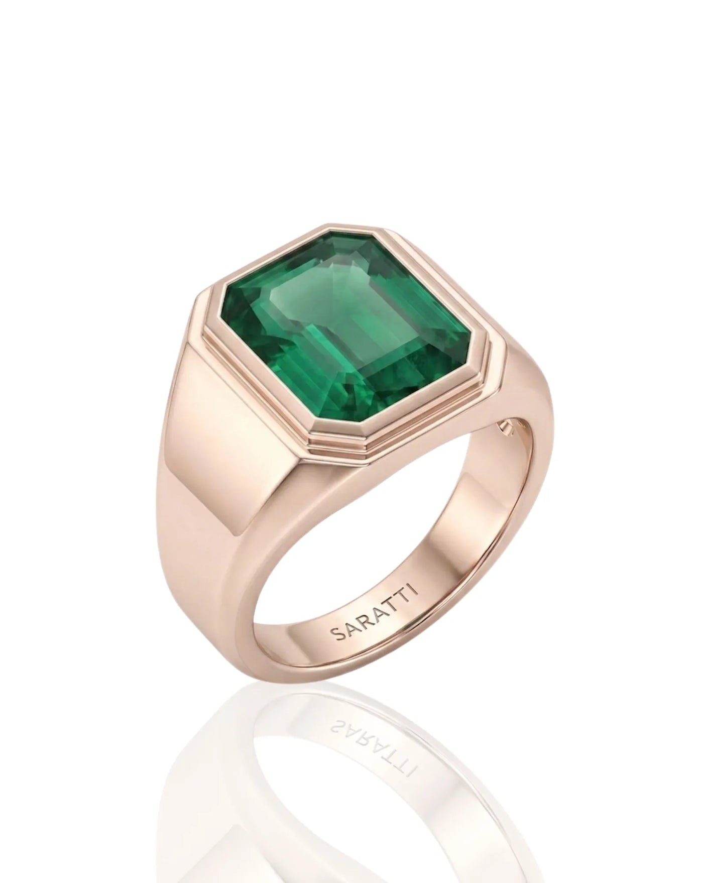 Aurelius Emerald Signet Ring