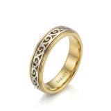Aurelian Scroll Wedding Band
