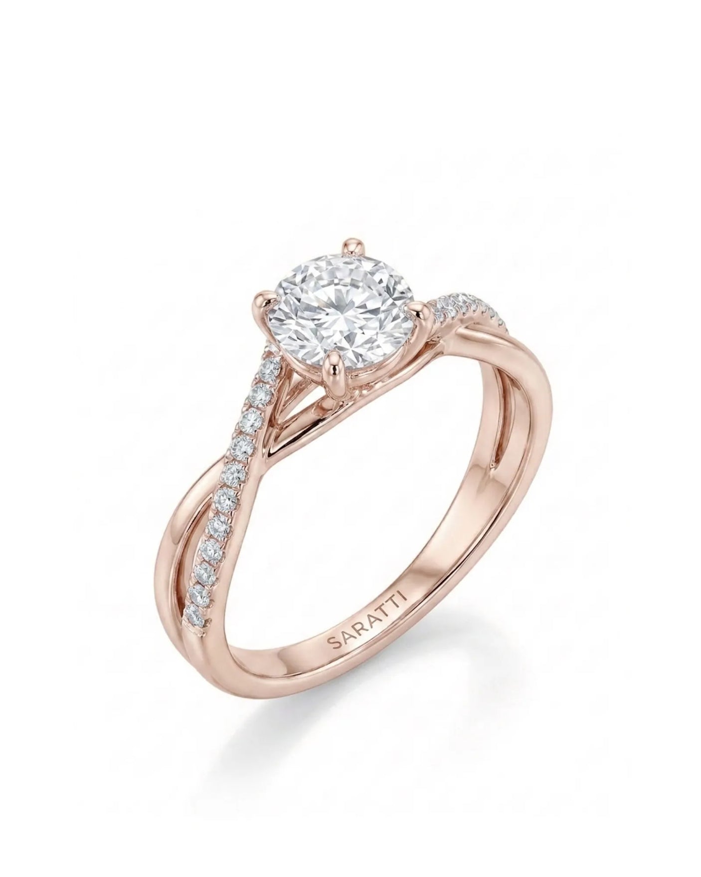 Sibel – Liaison Céleste Natural Round Diamond Infinity Engagement Ring