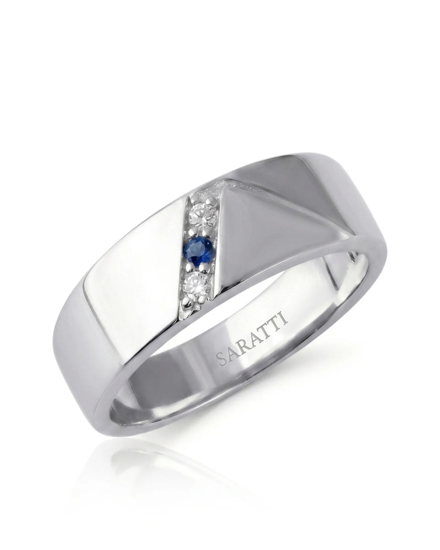 Azure Axis Diamond Ring