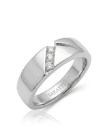 Axis Tri-Diamond Wedding Band