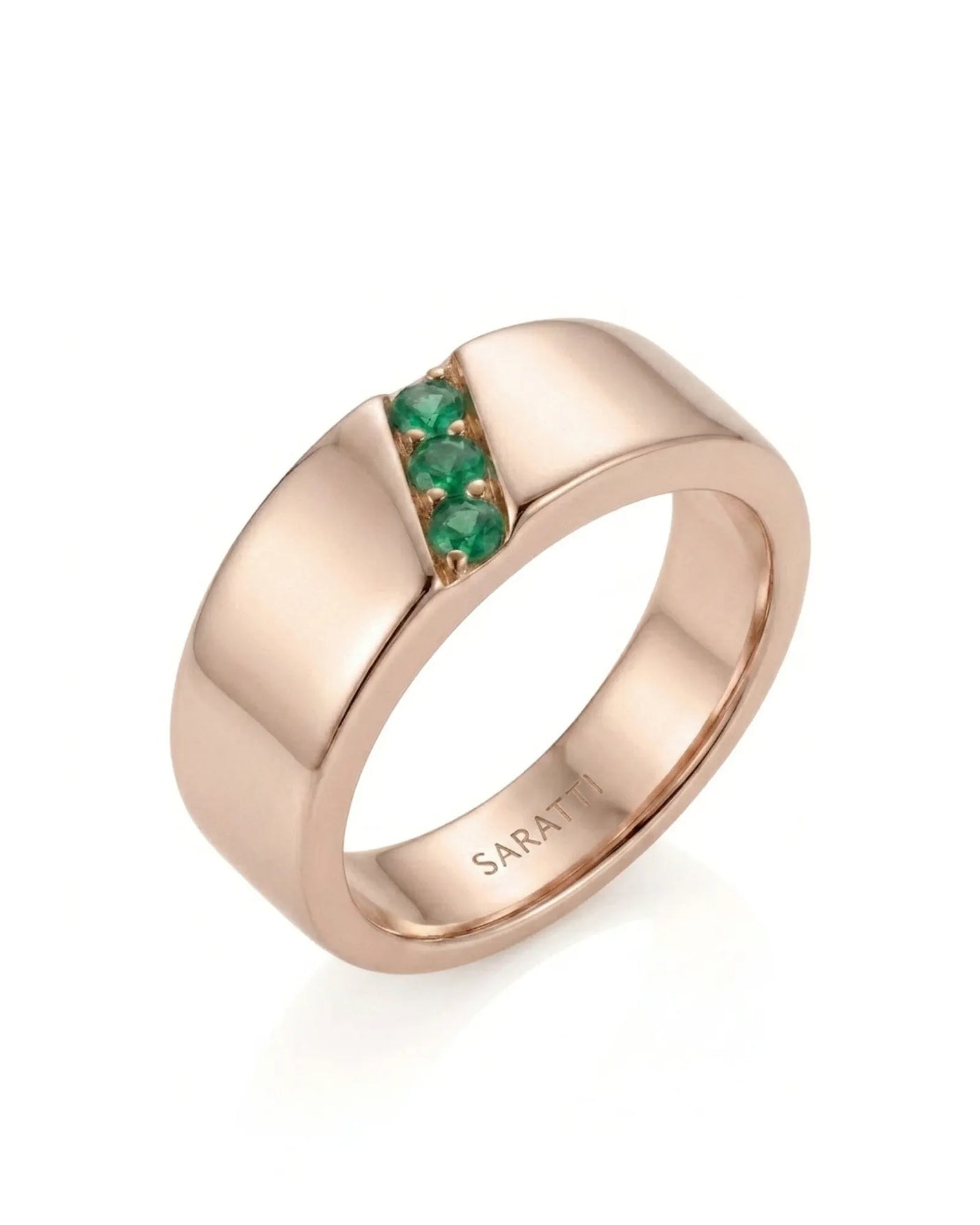 Imperium Emerald Triad Ring