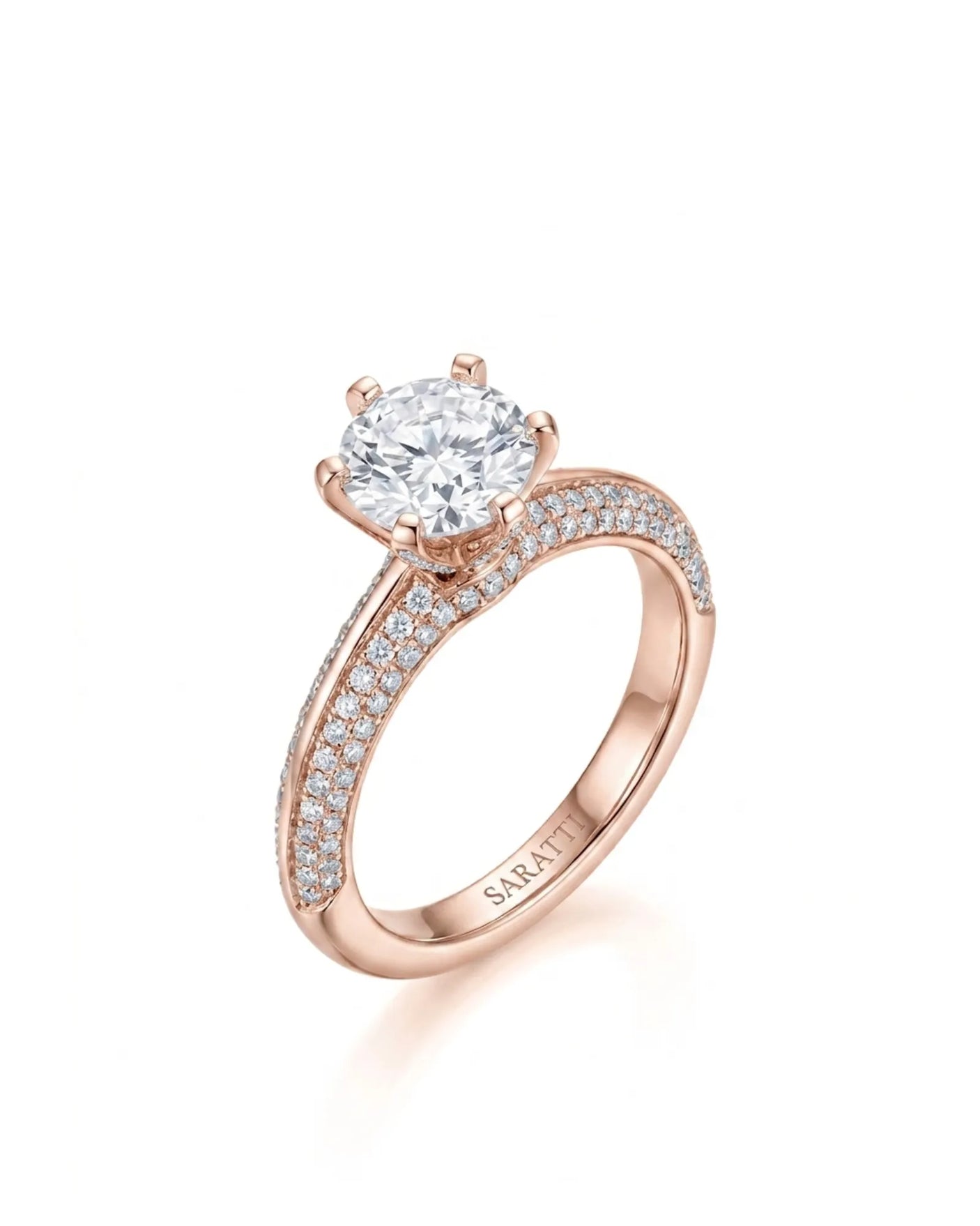 Aniya – Seraphic Charm Natural Round Diamond Six-Prong Engagement Ring