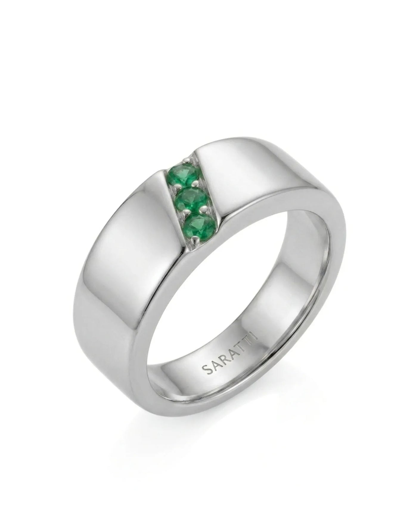 Imperium Emerald Triad Ring