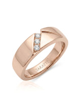 Axis Tri-Diamond Wedding Band