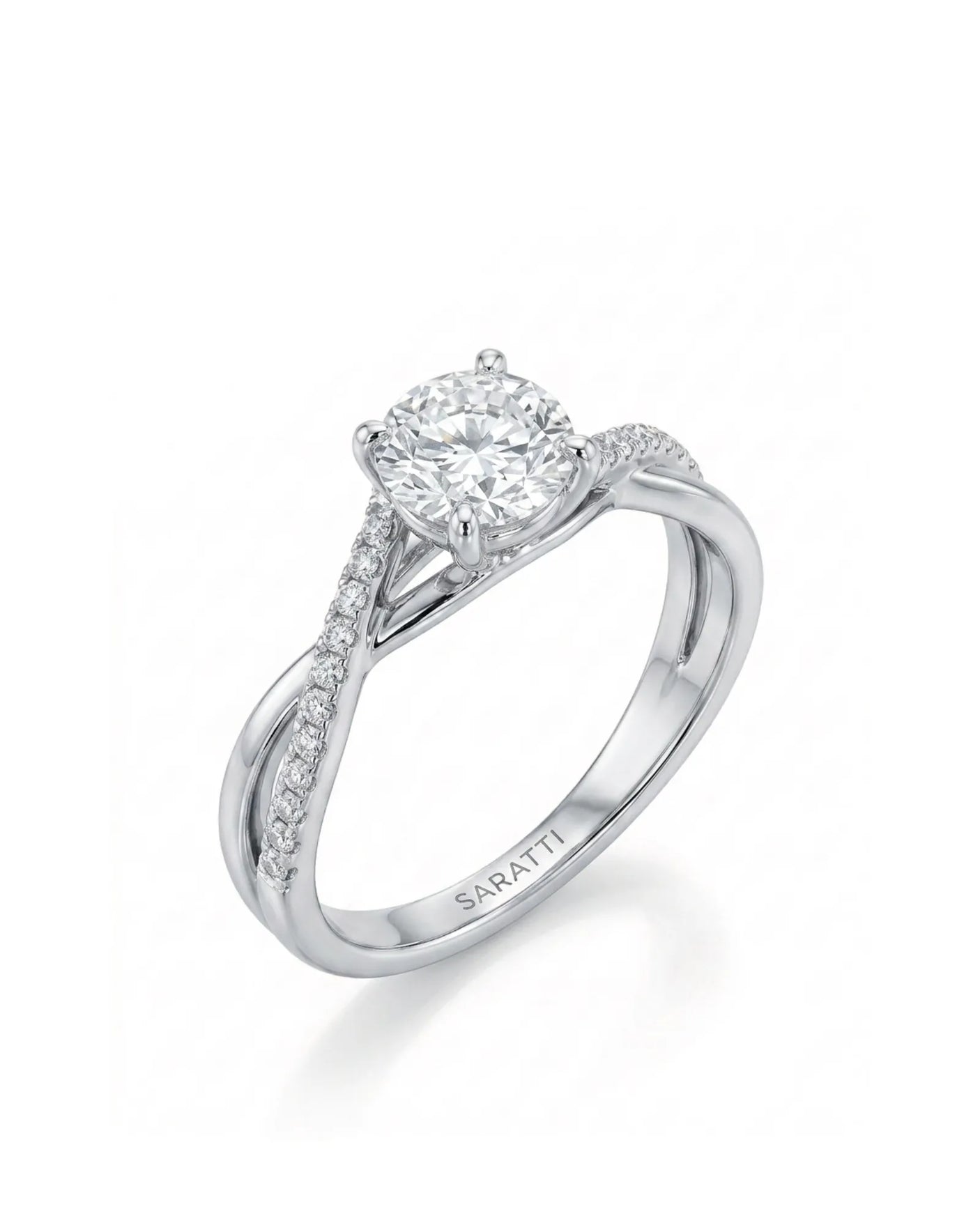 Sibel – Liaison Céleste Natural Round Diamond Infinity Engagement Ring