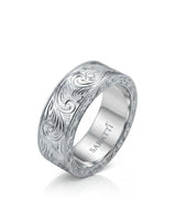 Vellum Aureus Art Nouveau Two Tone Men Ring