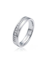 Axis Diamond Line Wedding Band