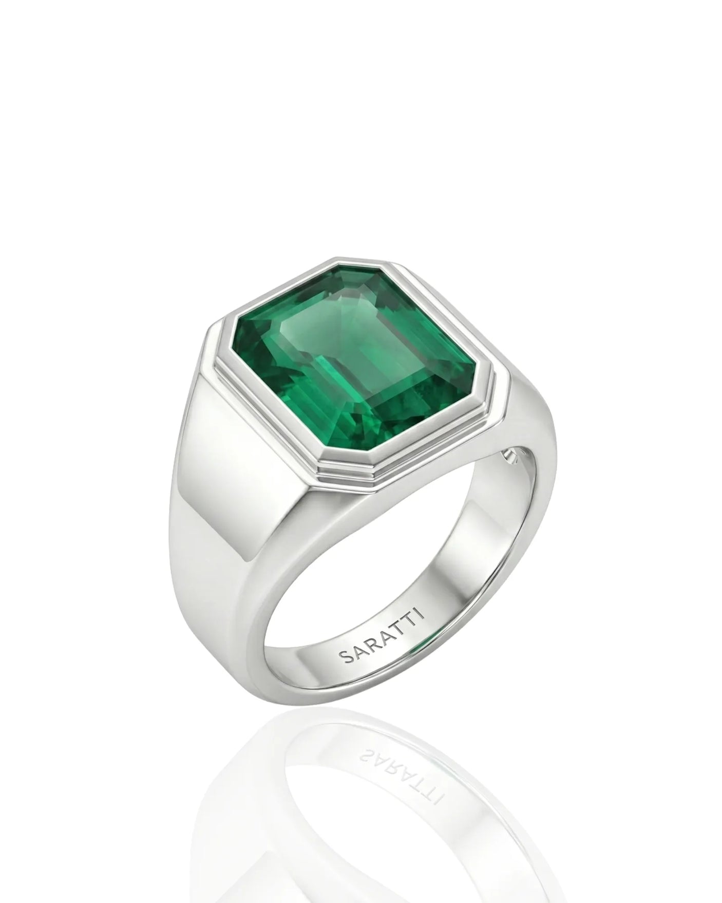 Aurelius Emerald Signet Ring