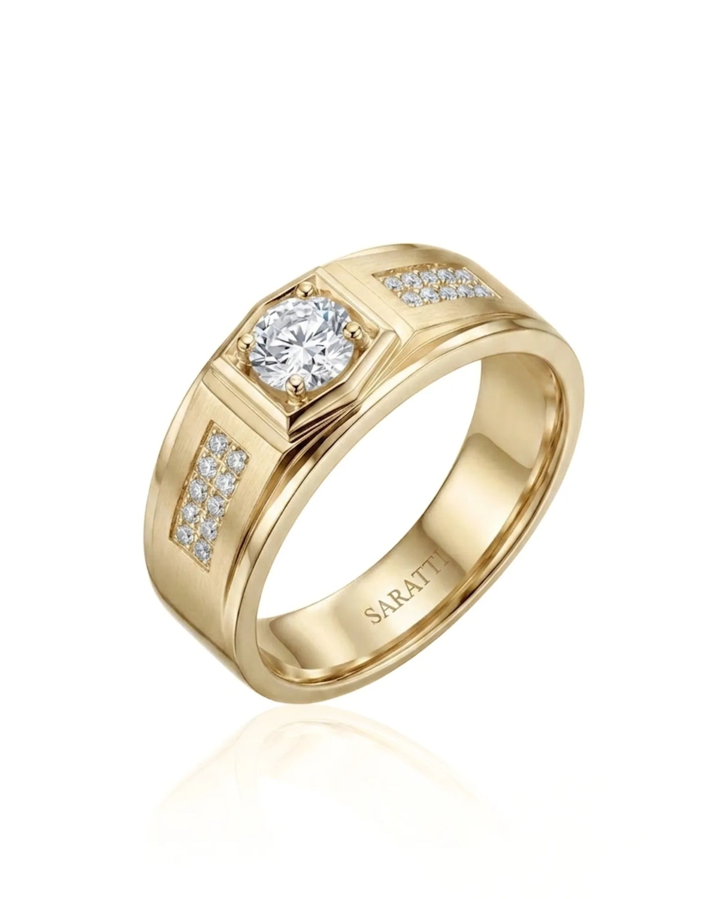Six Paths Echelon Diamond Ring