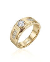 Six Paths Echelon Diamond Ring