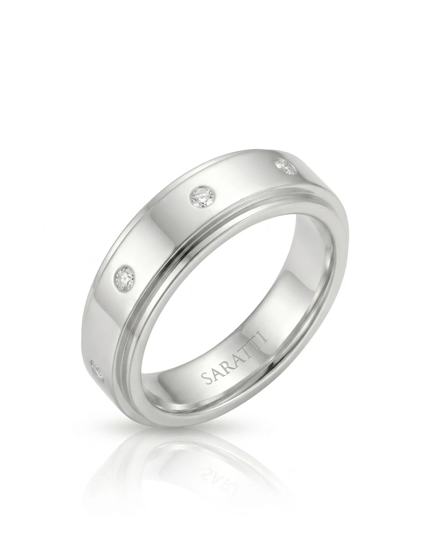 Trinity Diamond Wedding Band