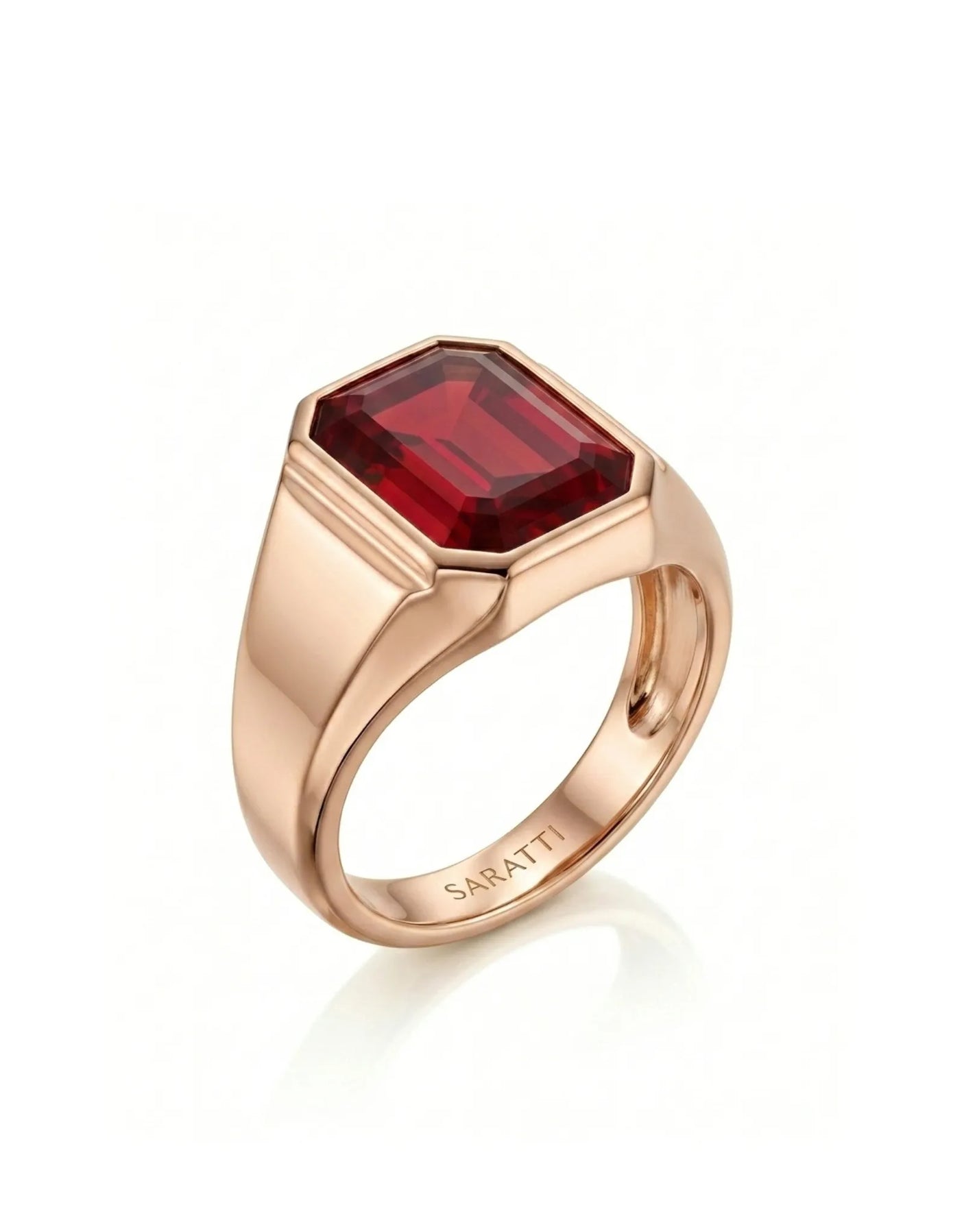 Sovereign Ruby Signet Ring