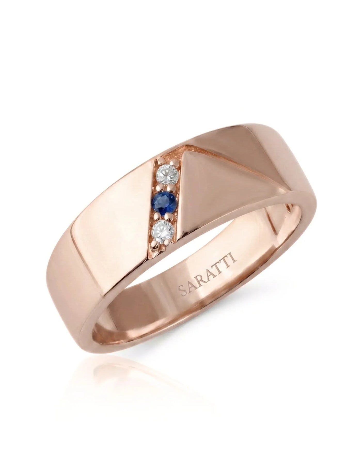 Azure Axis Diamond Ring