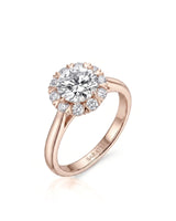 Sadi – Celestial Glow Natural Round Diamond Star Halo Ring