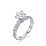 Aniya – Seraphic Charm Natural Round Diamond Six-Prong Engagement Ring