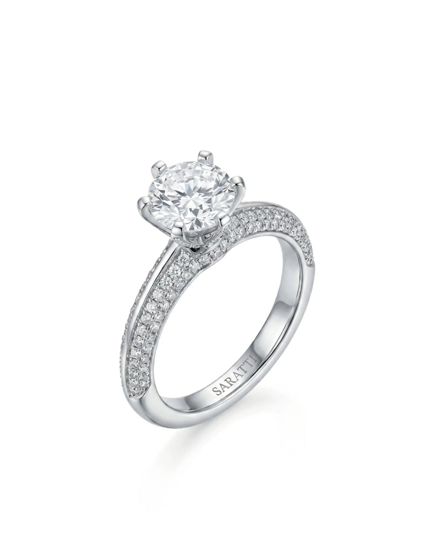 Aniya – Seraphic Charm Natural Round Diamond Six-Prong Engagement Ring