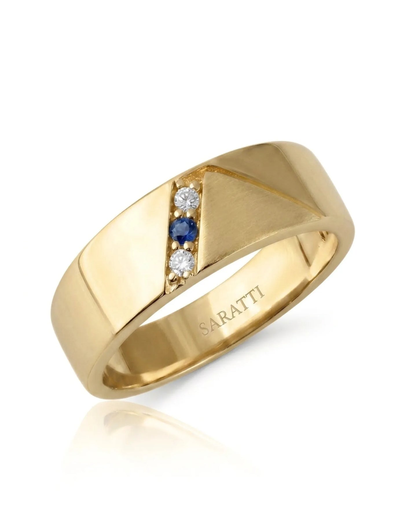 Azure Axis Diamond Ring