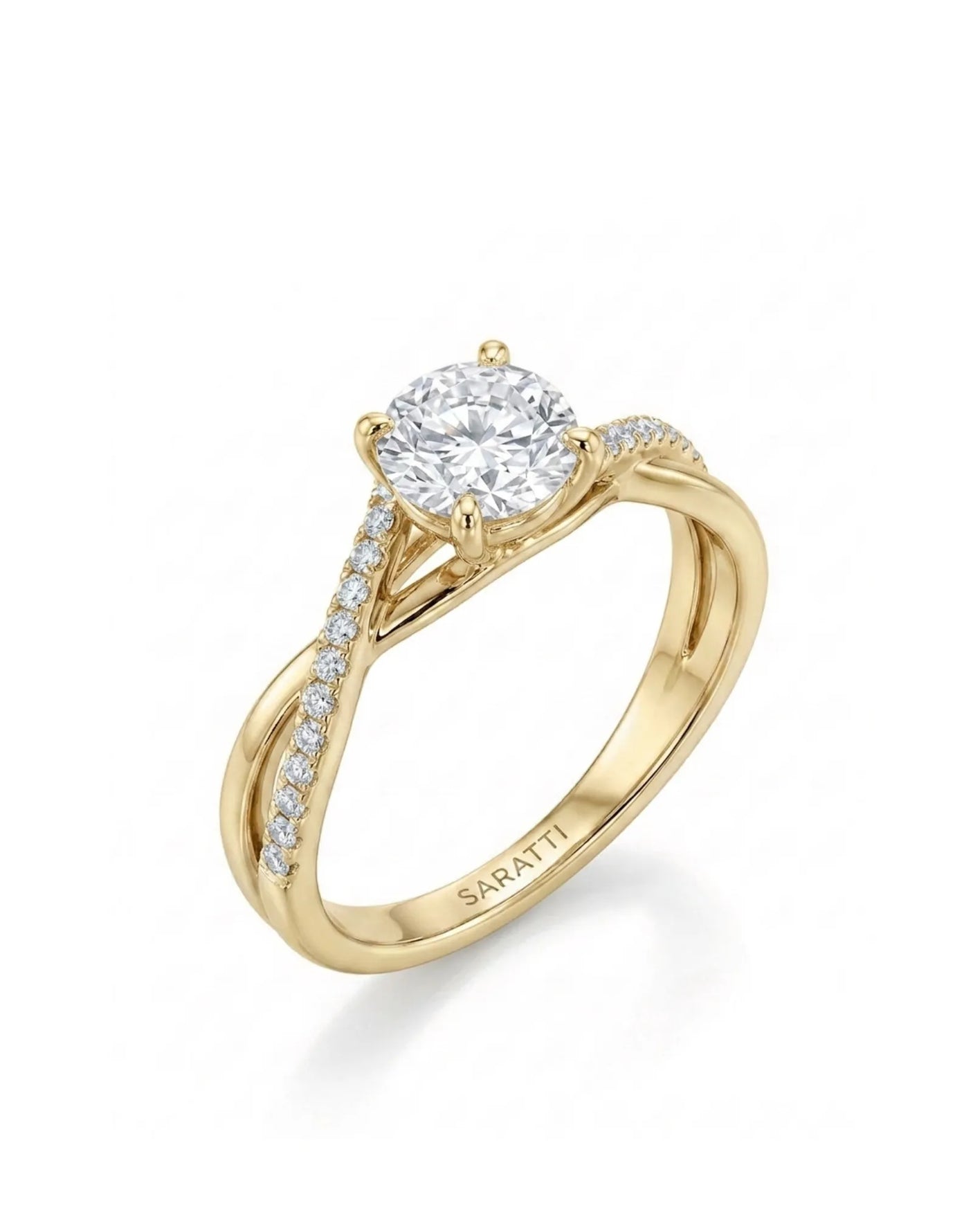 Sibel – Liaison Céleste Natural Round Diamond Infinity Engagement Ring