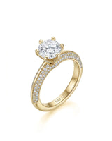 Aniya – Seraphic Charm Natural Round Diamond Six-Prong Engagement Ring