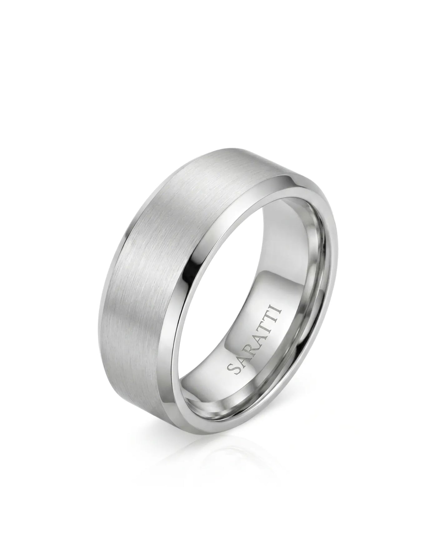 Axis Satin Wedding Band