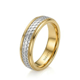Aurelian Honeycomb Wedding Band