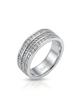 Aurelian Rope Diamond Wedding Band