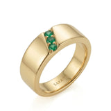 Imperium Emerald Triad Ring