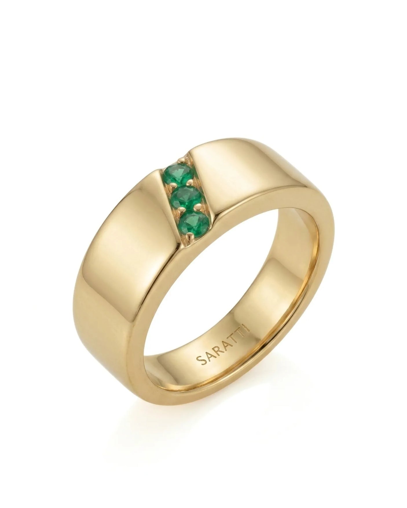 Imperium Emerald Triad Ring