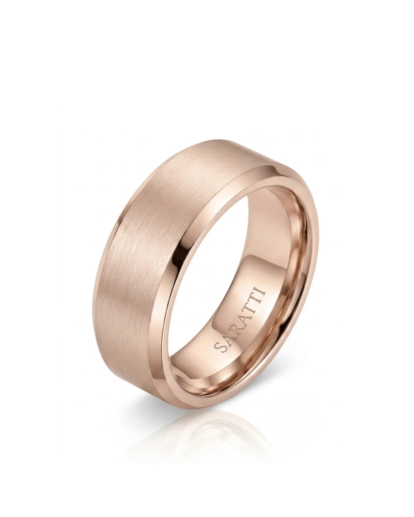 Axis Satin Wedding Band