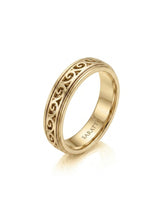 Aurelian Scroll Wedding Band
