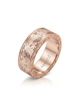 Vellum Aureus Art Nouveau Two Tone Men Ring