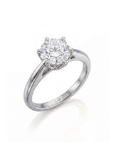 Becky – Natural Round Diamond Solitaire Ring