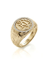 Regent Halo Men’s Diamond Signet Ring