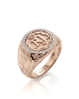 Regent Halo Men’s Diamond Signet Ring