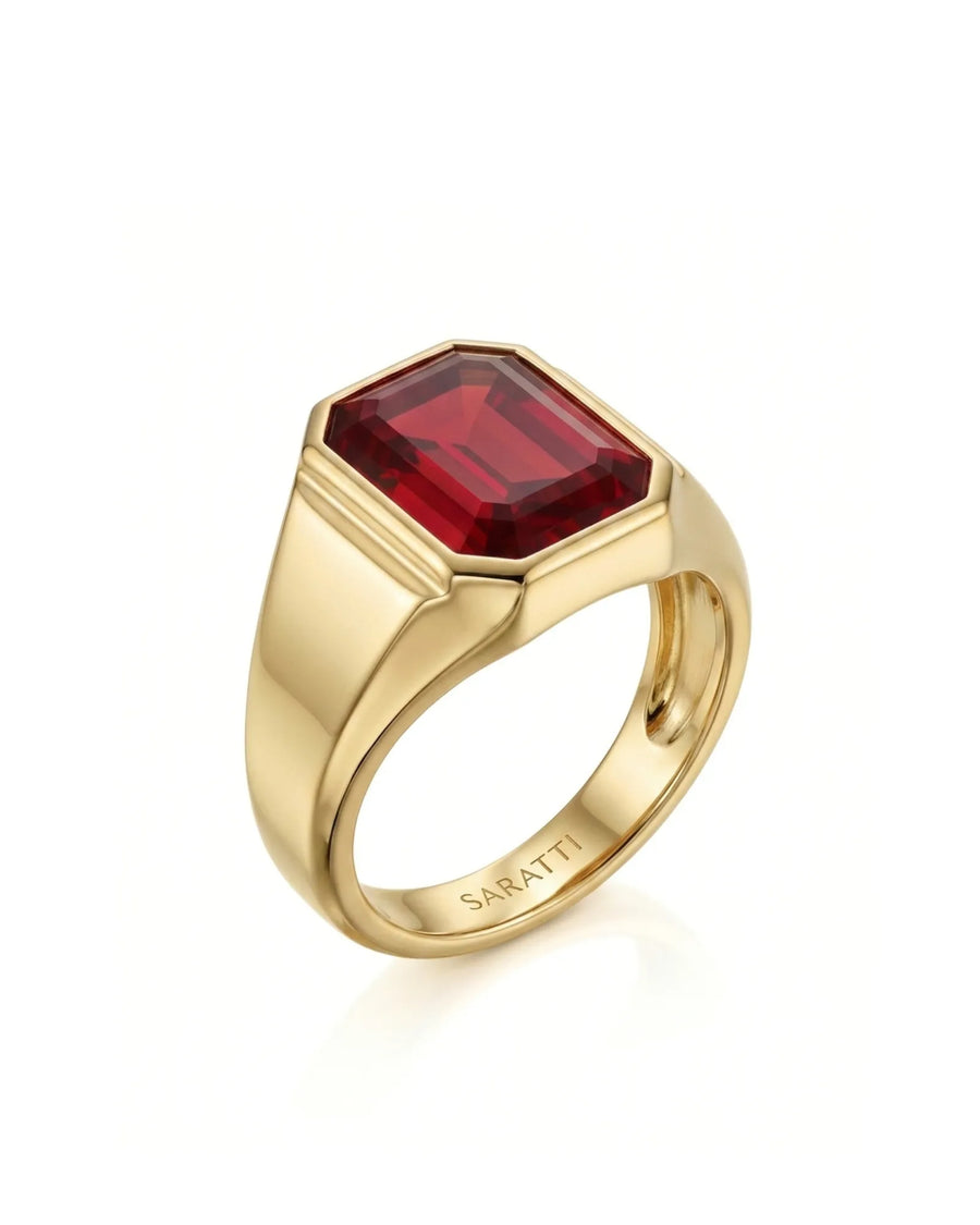 Sovereign Ruby Signet Ring