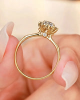 Alaya – Heavenly Harmony Natural Round Diamond Halo Engagement Ring