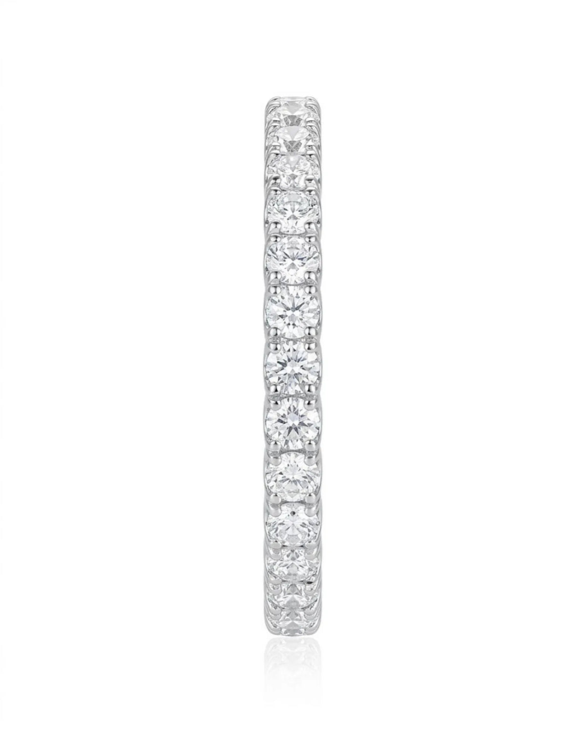 2mm Diamond Wedding Band in Yellow Gold
