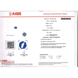 AIGS Certificate for 3.01 cts Sapphire Gemstone | Saratti