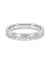 Princess Tiara Diamond Eternity Wedding Band