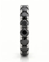 Black Natural Diamond Eternity Band