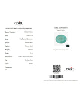 CGRL Certified 100.31 ct Natural Green Beryl | Oval Brilliant/Step Cut