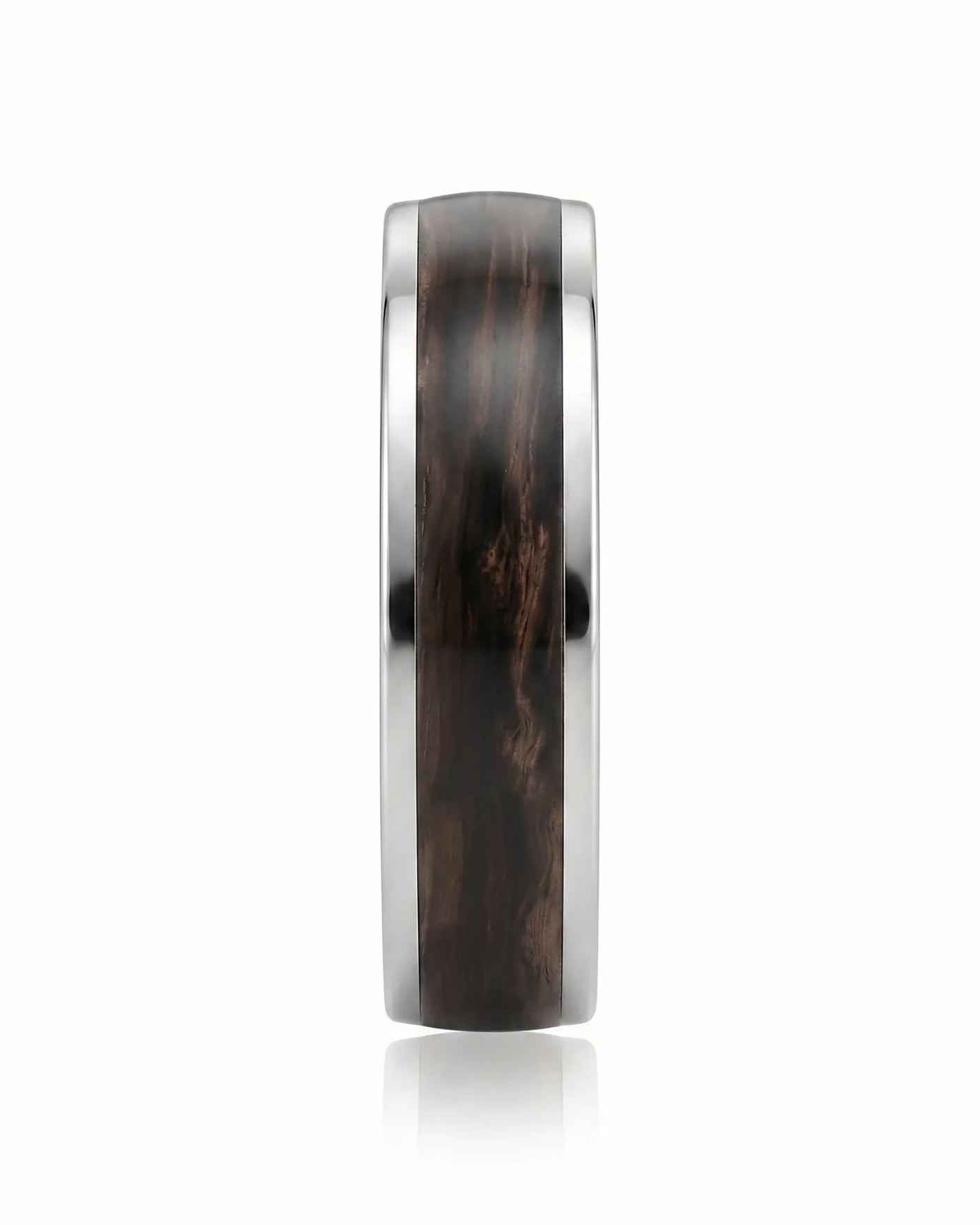 Enamel Ring with Wood Inspired Design