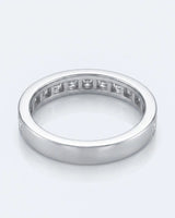 Princess Cut Diamond Wedding Band in Yellow Gold