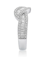 Baguette Eternity Band with Diamonds in White Gold