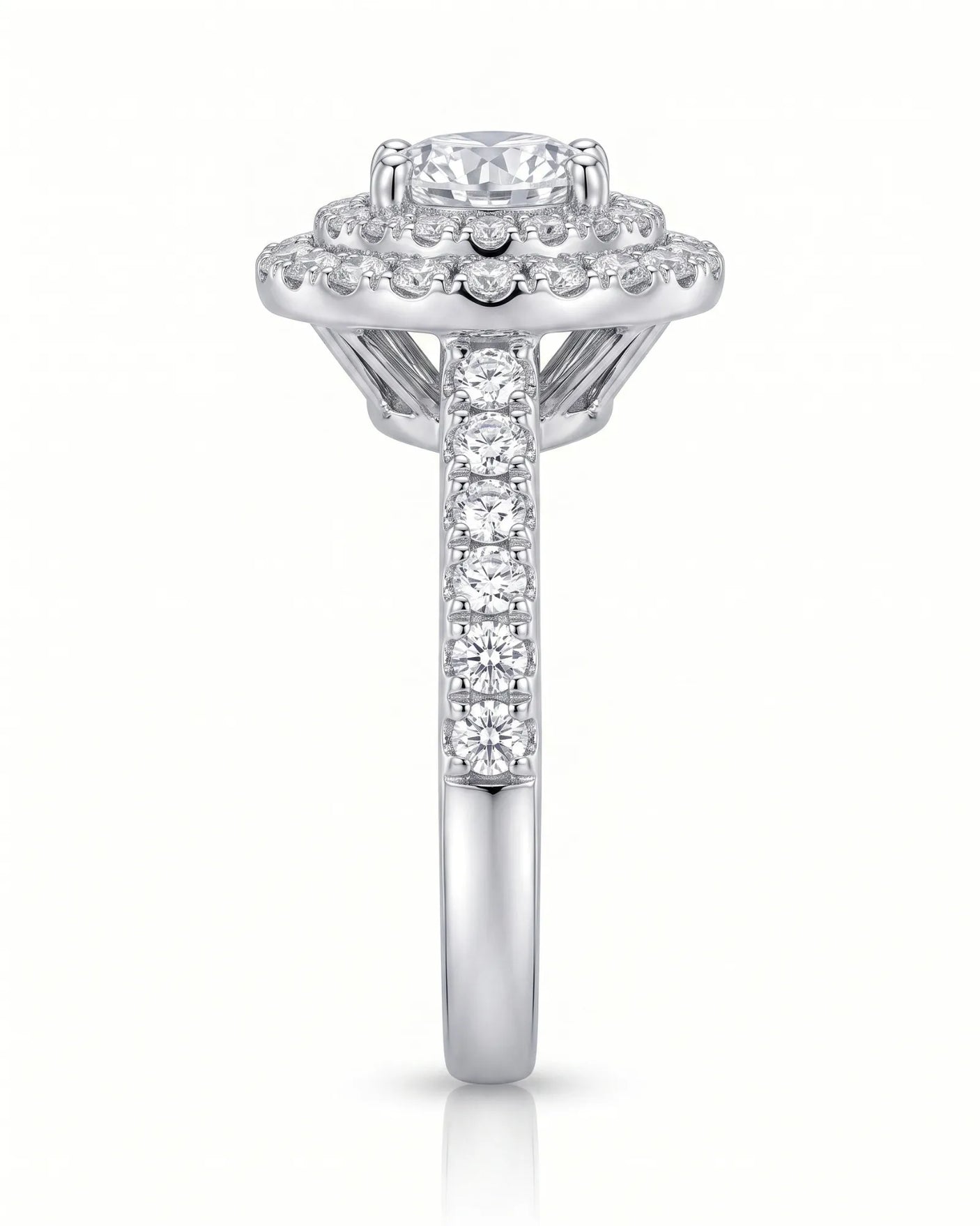 Keira – Gleaming Promise Natural Round Diamond Double Halo Ring