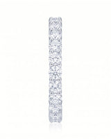 Round Diamond Half Eternity Band in White Gold