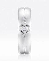 Yellow Gold Diamond Wedding Band Matte Finish