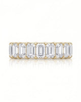 Radiant Cut Diamond Eternity Platinum Band