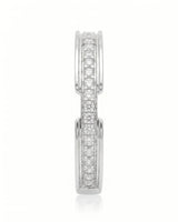 Round Diamond Wedding Band in White Gold